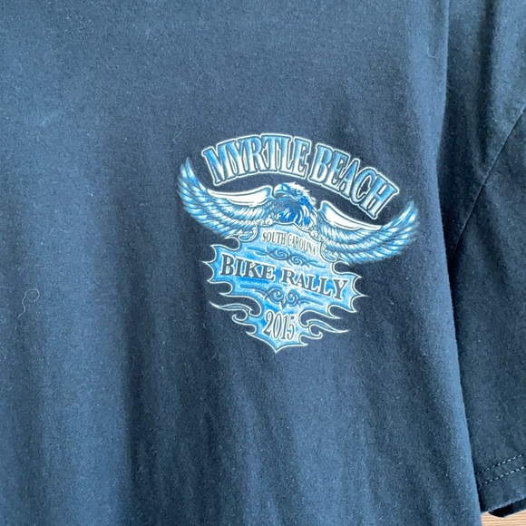 Men’s 2015 Myrtle Beach Bike Rally tshirt. Sz L. - Picture 3 of 6